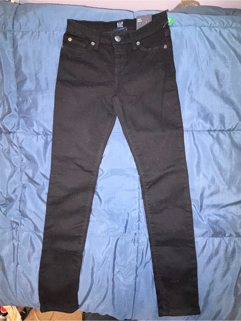 NWT Gap Girls Black High Stretch Super Skinny Jeans Size 10